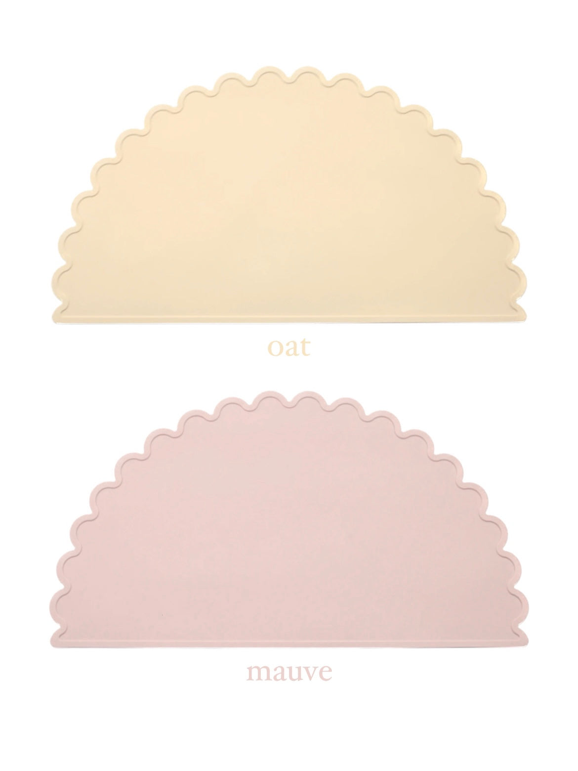 FLORA - silicone scalloped placemat