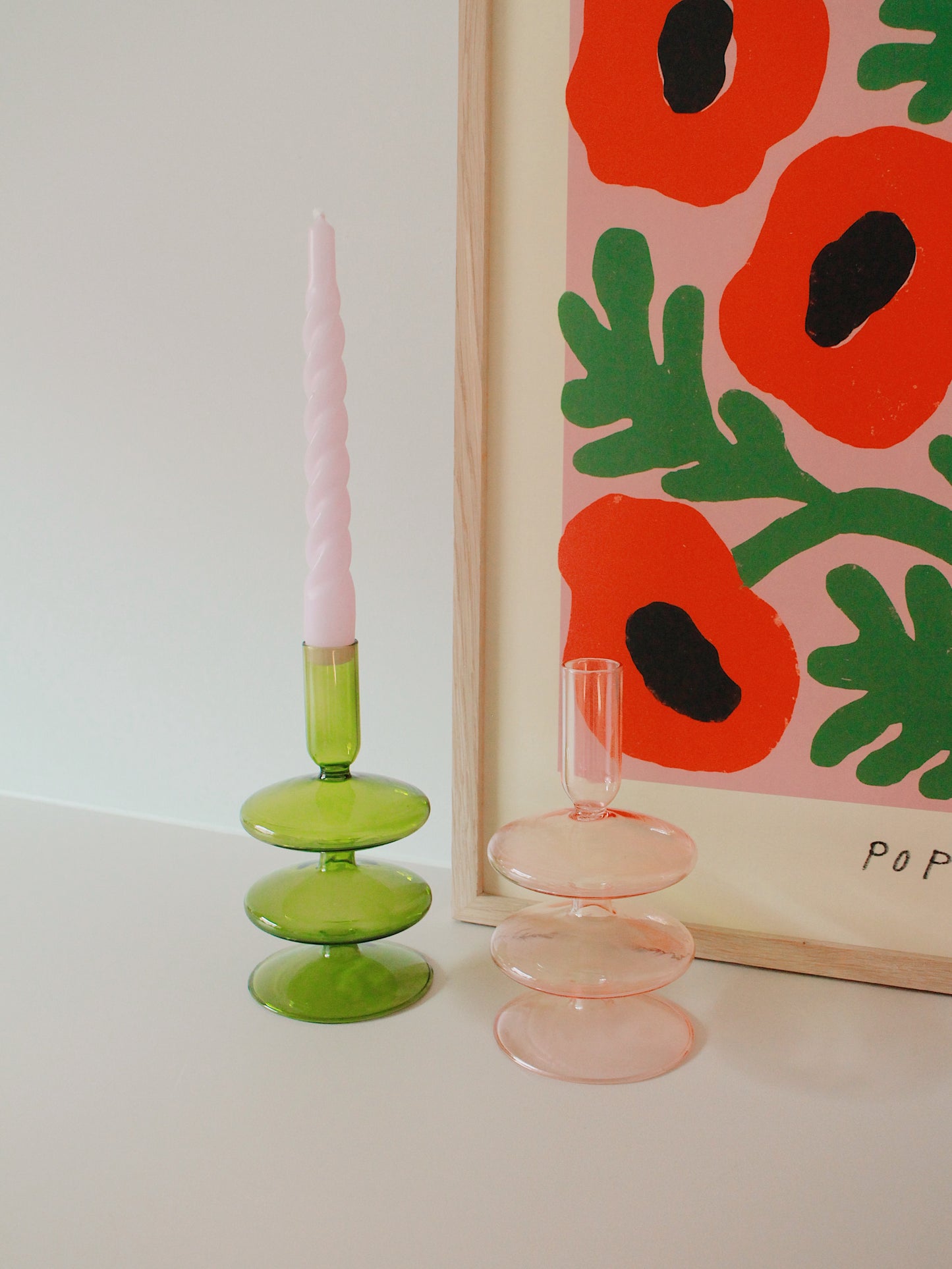 MAE - 70s style bubble glass candle holder