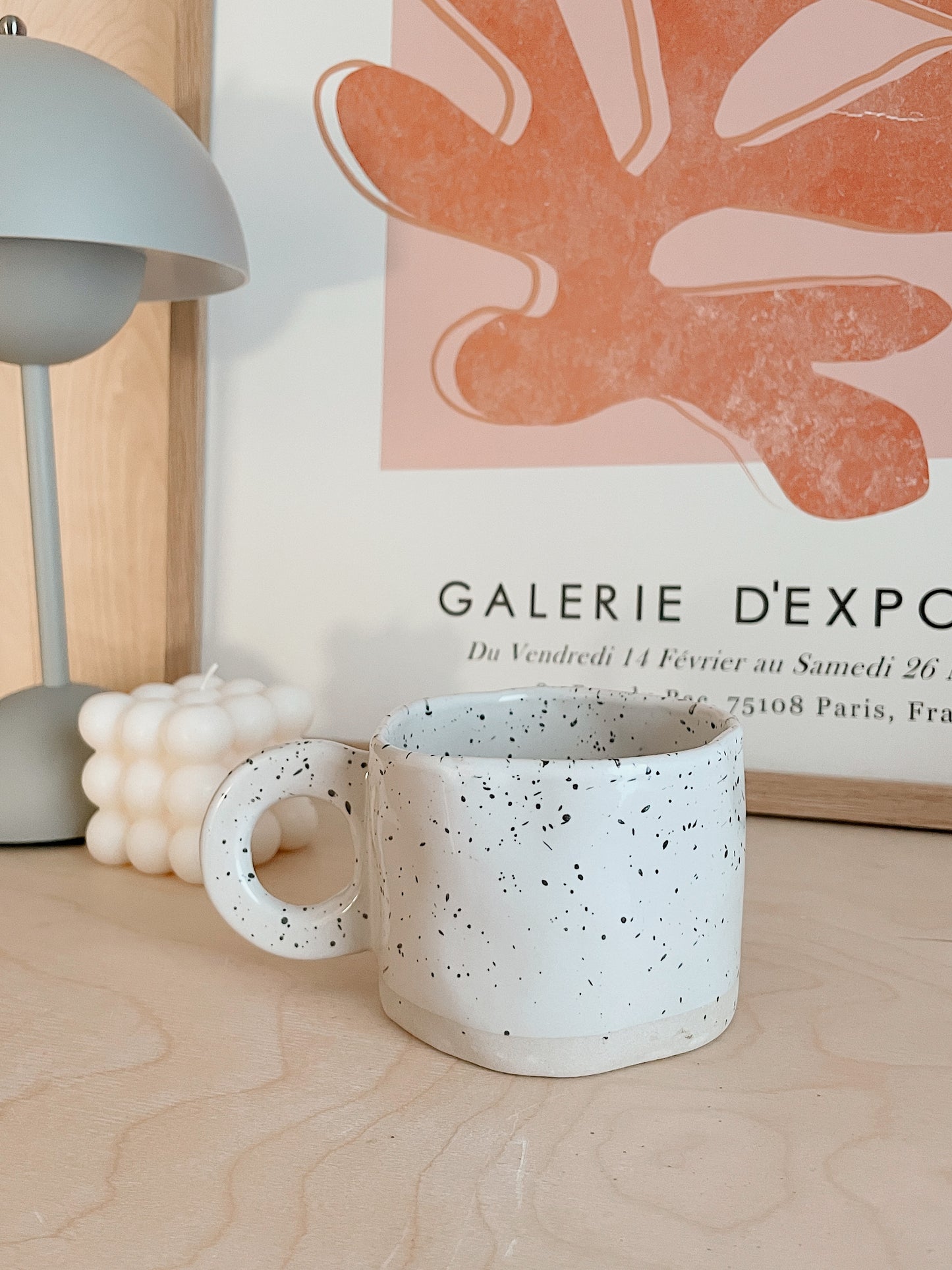 ALEX - ceramic mug with flat handle