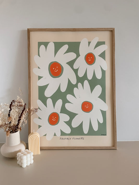 FANTASY FLOWERS - Madelen Möllard print 50x70
