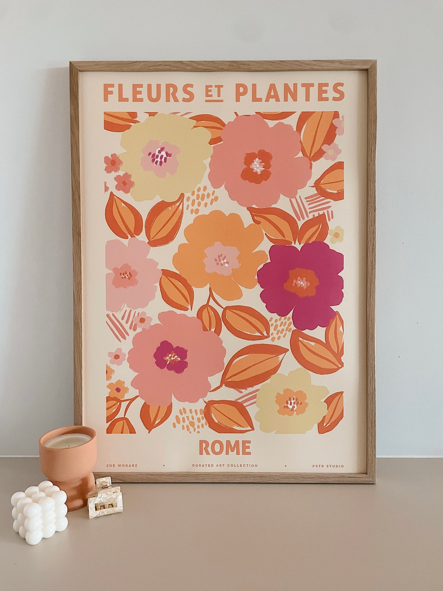 ROME Fleurs et Plantes - Zoe Wodarz print 50x70